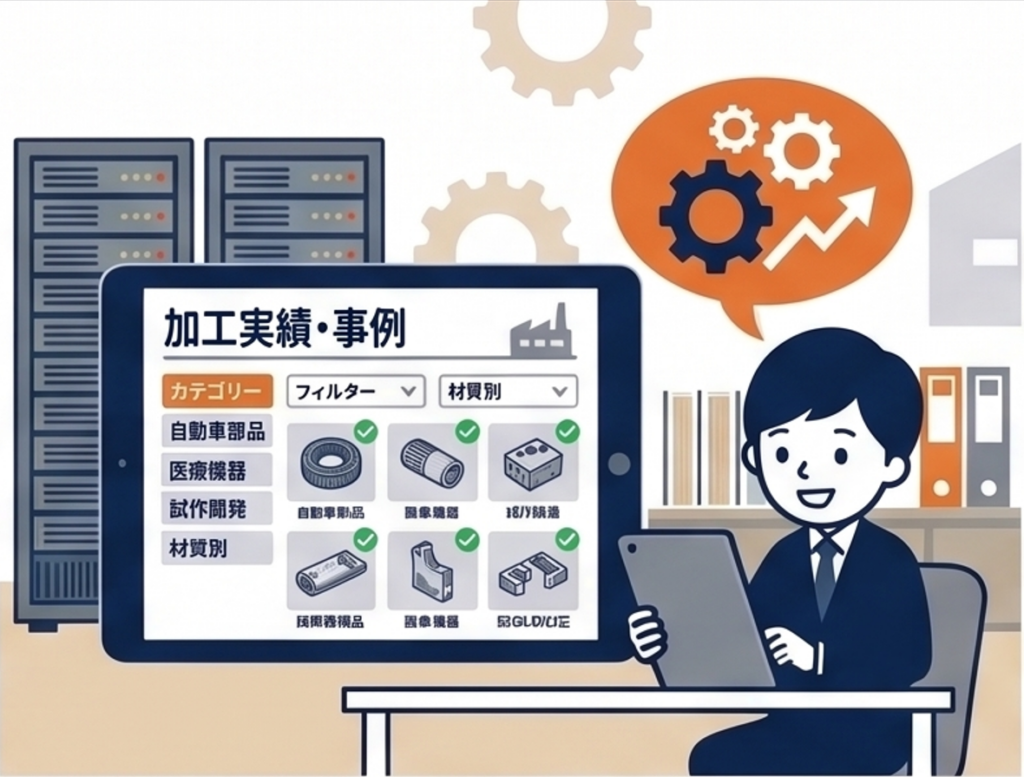 加工実績・対応範囲を“判断しやすい形”で整理する
