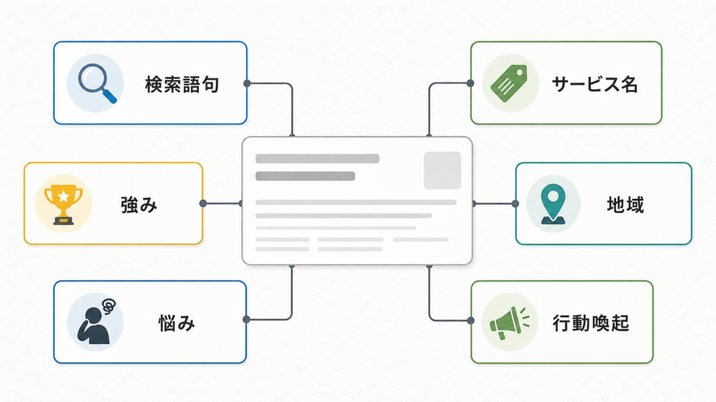 リスティング広告の見出しと説明文の考え方