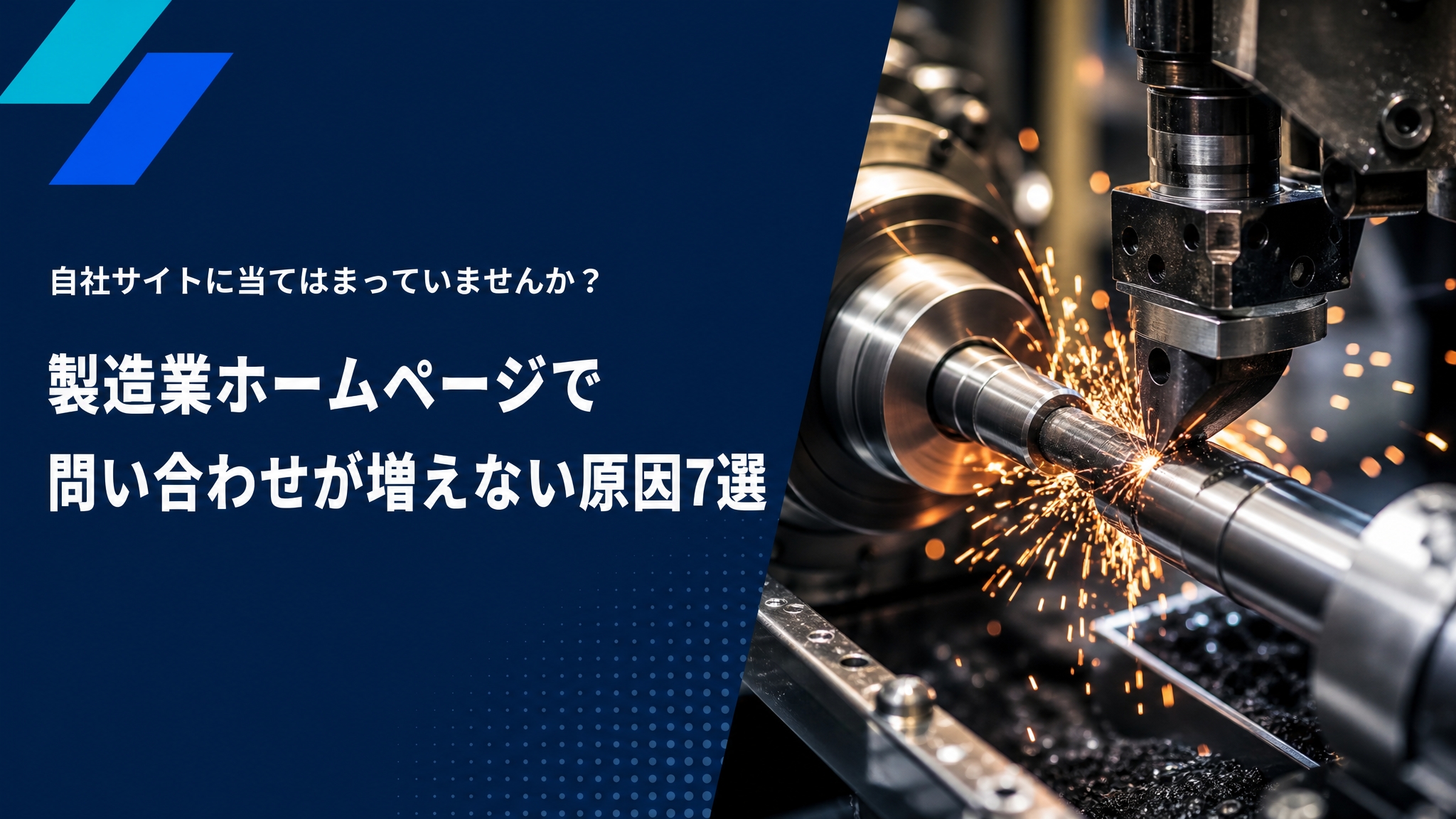 製造業ホームページで問い合わせが増えない原因7選