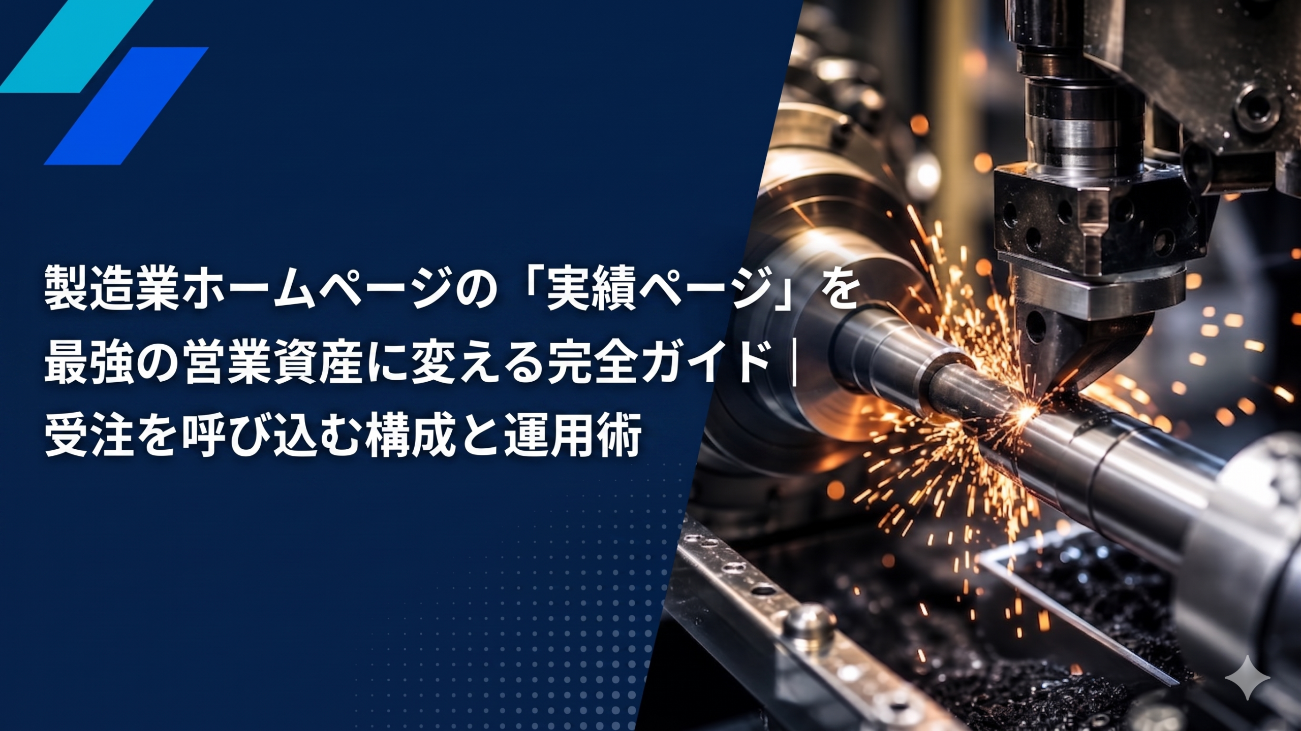 製造業ホームページの「実績ページ」を最強の営業資産に変える完全ガイド｜受注を呼び込む構成と運用術